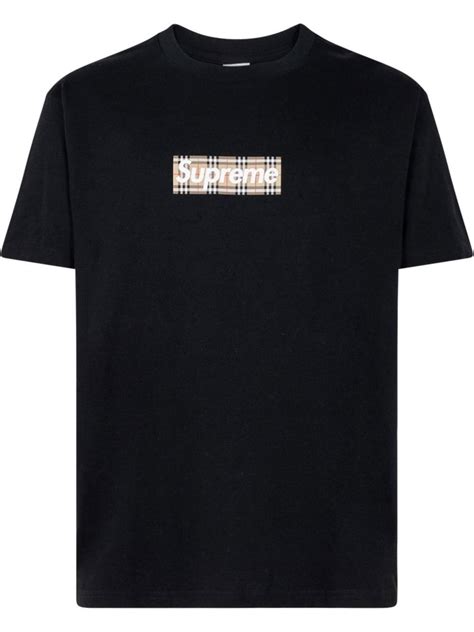 burberry supreme t shirt|supreme burberry box t-shirt.